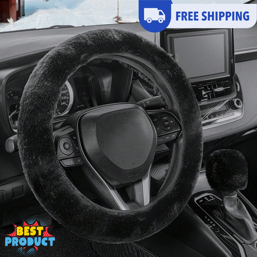 1pc furry car steering - 1pc,