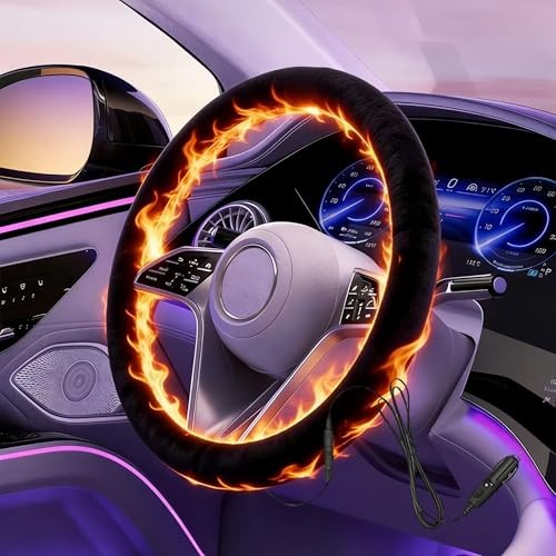 Heated steering wheel cover - wheel,