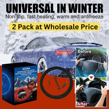 2 Pack - Black Heated Steering