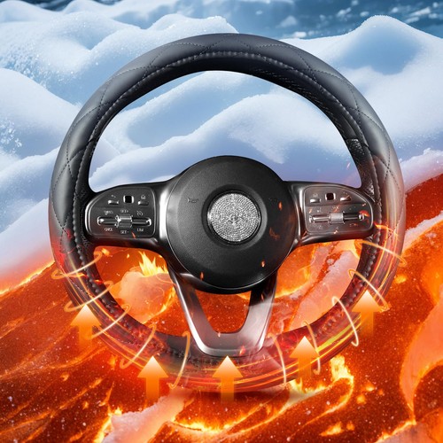 Heated steering wheel cover - wheel,