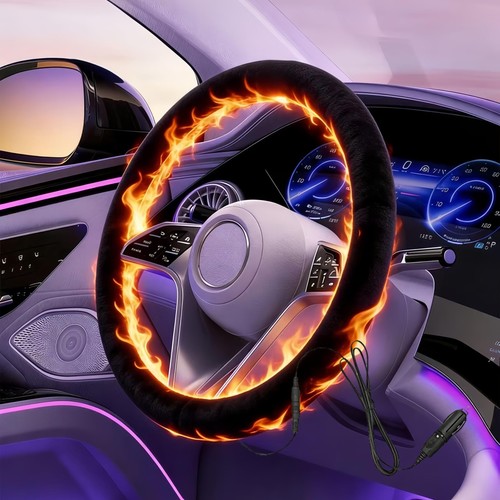 Heated steering wheel - heated, cover