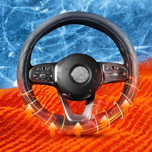 Heated steering wheel cover - wheel,