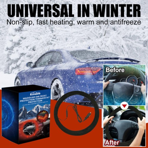 Heated steering wheel cover - wheel,